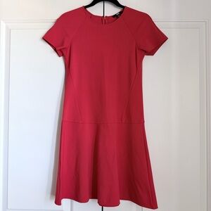Uniqlo Red Pointe Half Sleeve Dress Size S